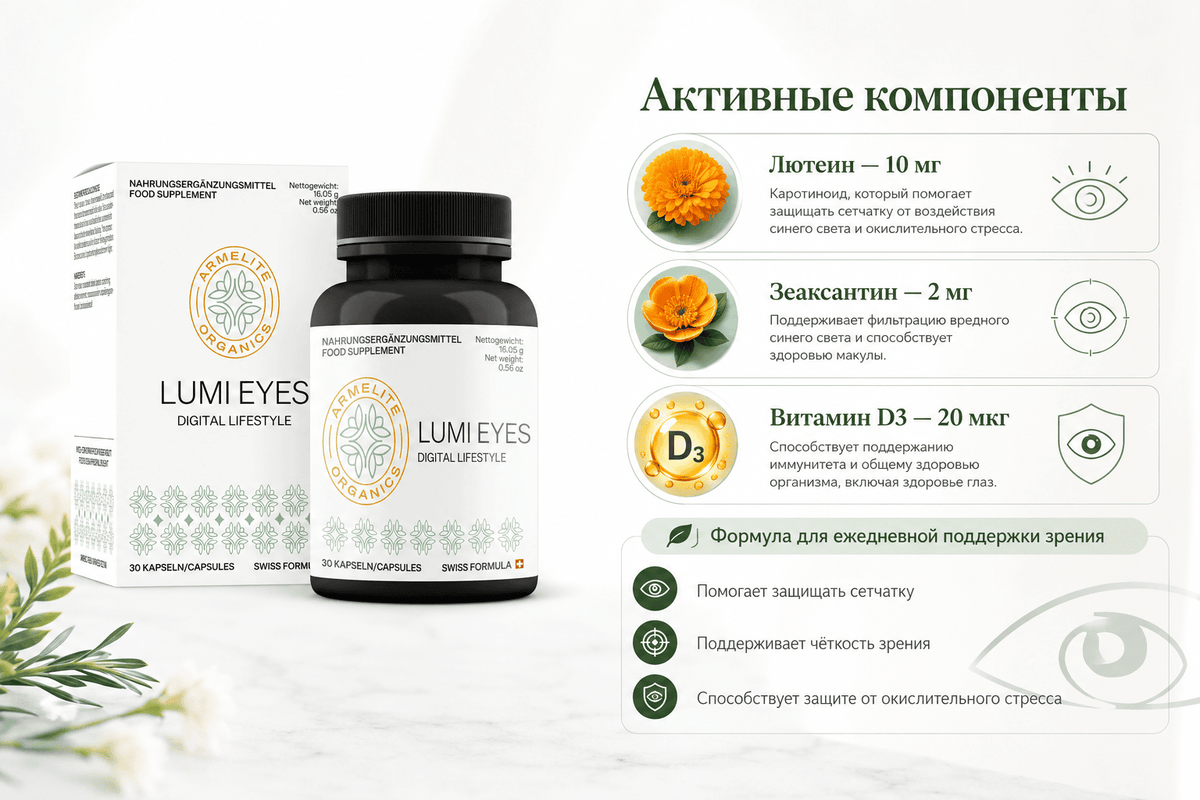 Armelite LumiEyes 30 Kapseln Inhaltsstoffe