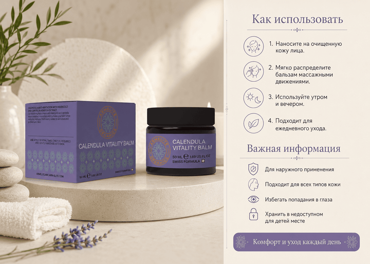 Armelite Calendula Vitality Balm 50 ml Anwendung und Gebrauch