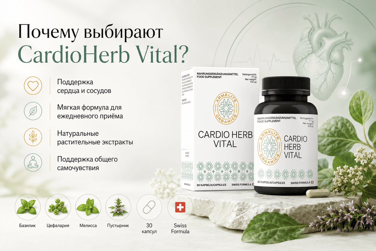 Armelite CardioHerb Vital 30 Kapseln Supplement Informationen