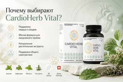 Armelite CardioHerb Vital 30 Kapseln Supplement Informationen