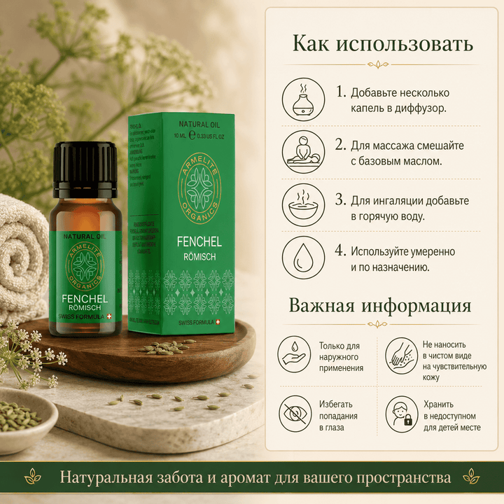 Armelite Fenchel Öl 10 ml Anwendung und Gebrauch