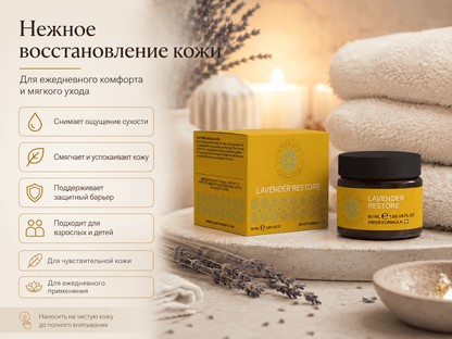 Armelite Lavender Restore Cream 50 ml Verpackung und Produktinformationen