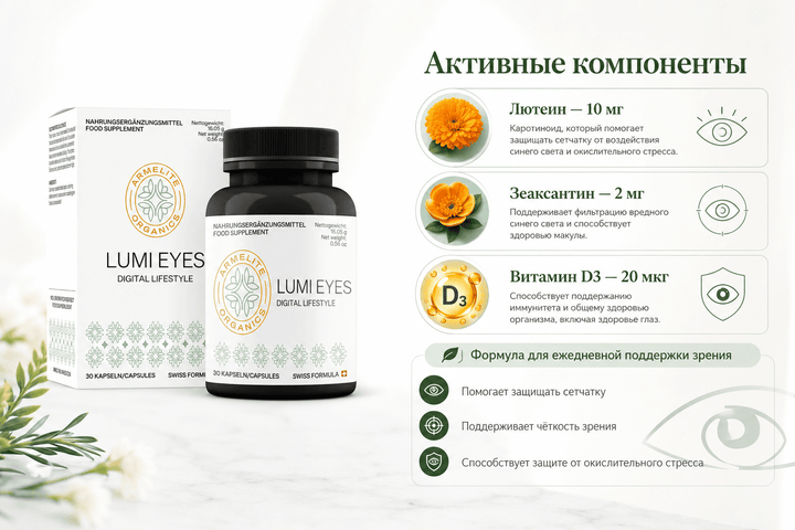 Armelite LumiEyes 30 Kapseln Inhaltsstoffe