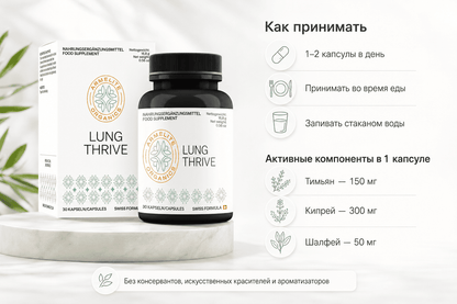 Armelite LungThrive 30 Kapseln Verzehrempfehlung und Dosierung