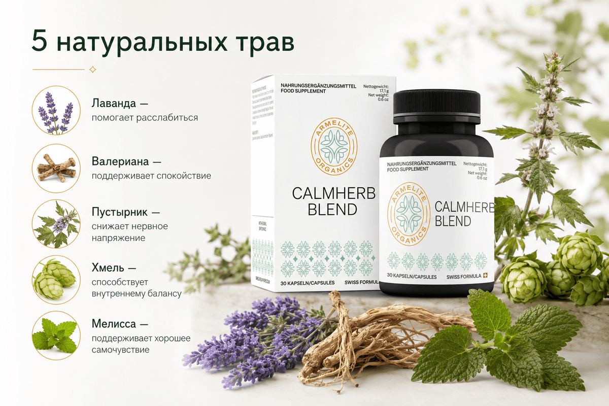 CalmHerb Blend 30 Kapseln Inhaltsstoffe