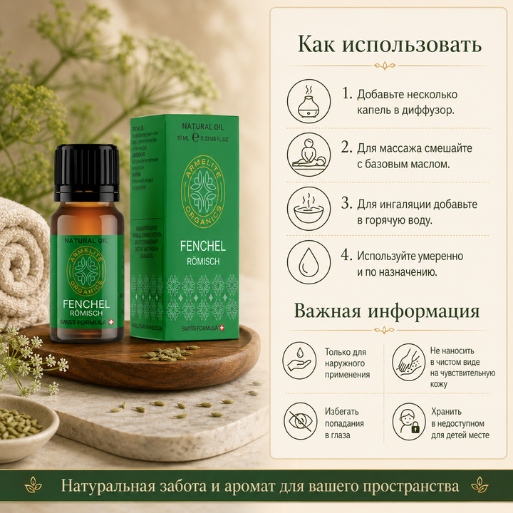 Масло фенхеля Armelite 10 мл