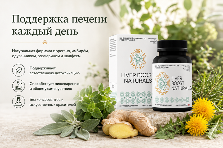 LiverBoost Naturals 30 капсул